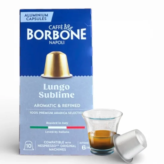 Borbone Lungo Sublime 100% Арабика - алуминиеви Nespresso® капсули